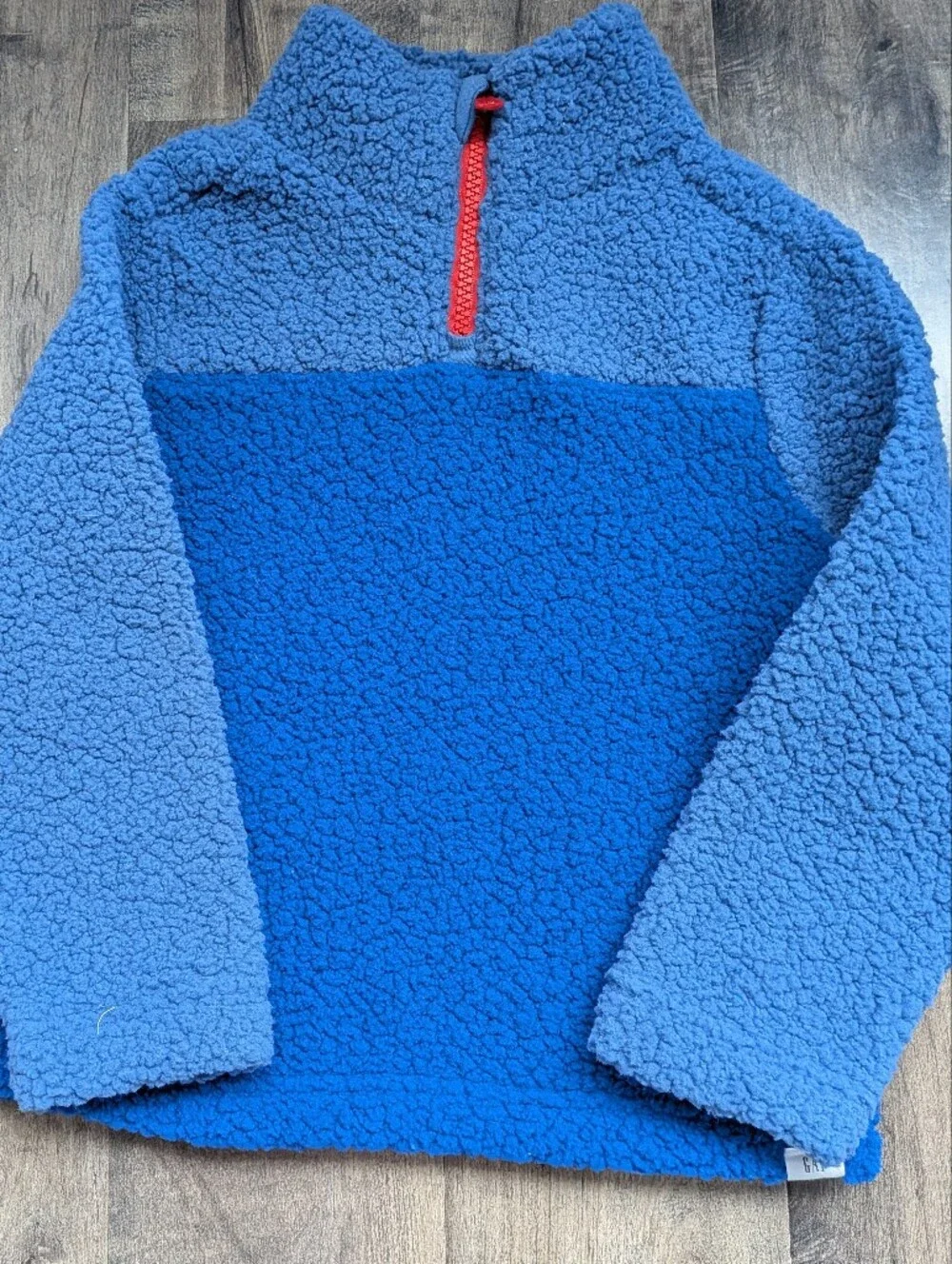 babyGap NWT Toddler Sherpa Fleece Quarter-Zip Colorblock Jacket - Size 5